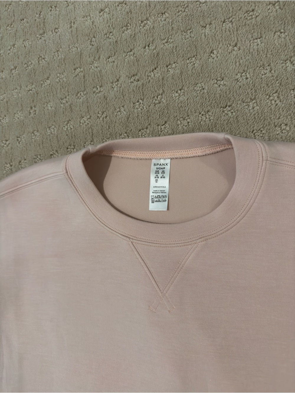 Spanx Women’s Crewneck Sweatshirt - Light Pink